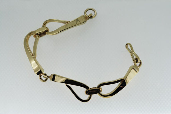 Horse Shoe Nail Bracelet - 9ct Gold