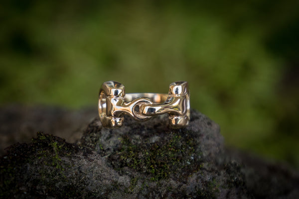 Snaffle Bit Ring - 9ct Gold