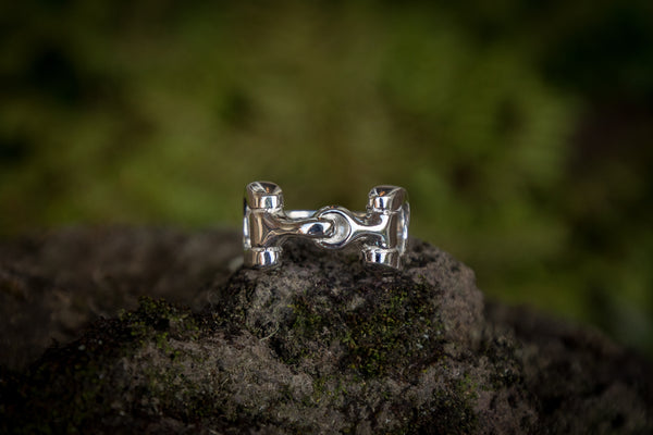 Snaffle Bit Ring - Sterling Silver