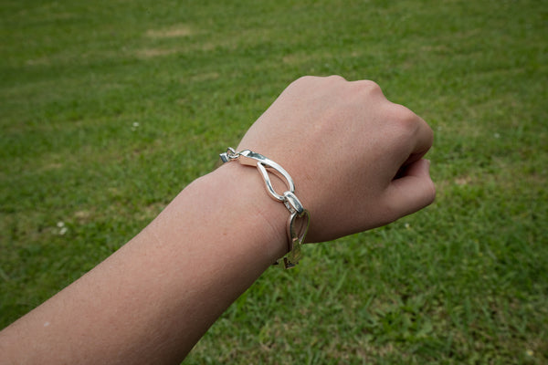 Horse Shoe Nail Bracelet - Sterling Silver