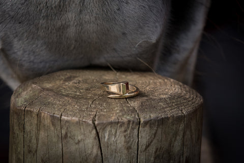 Nail Ring - 9ct Gold - Rose or Yellow